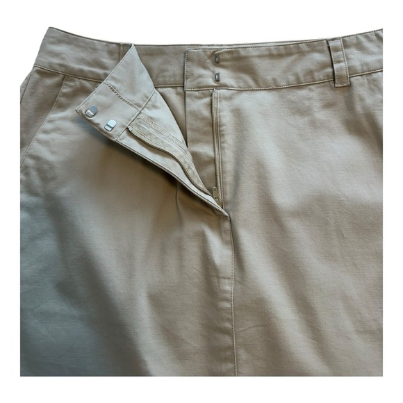 346 Brooks Brothers Flat Front Pencil Skirt High Rise Stretch Pockets Size 8 - Picture 2 of 8